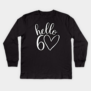 60th birthday design for women Kids Long Sleeve T-Shirt